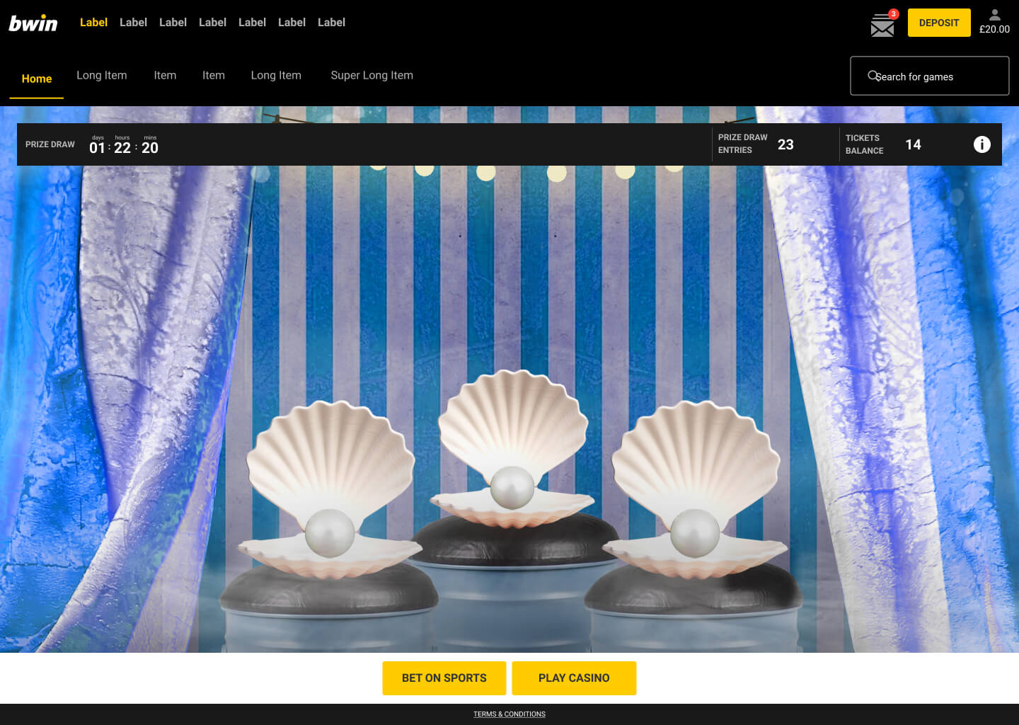 BWIN WINTER CARNIVAL IMMERSIVE LOBBY - Image 1