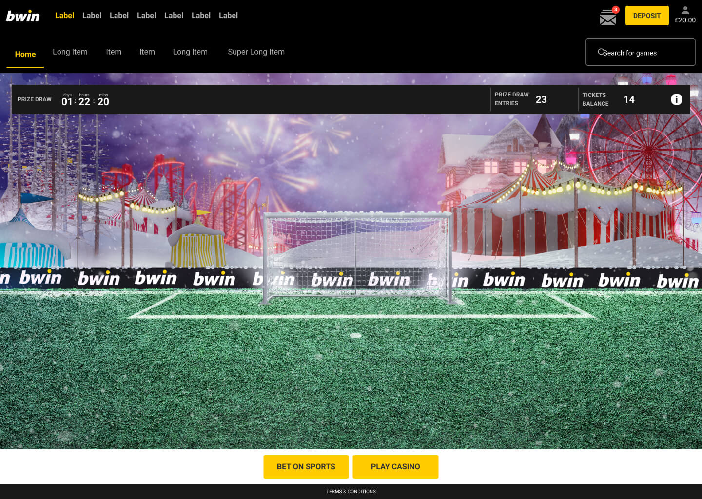 BWIN WINTER CARNIVAL IMMERSIVE LOBBY - Image 4